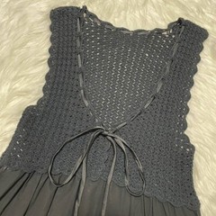 Authentic Dolce & Gabbana Ribbon Cloche Lace See-through Tunic Mini Dress 40