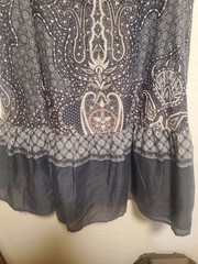 EShakti Summer Lightweight Boho Fit And Flare Midi Dress Sz 1X With Pockets