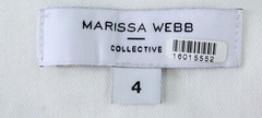 Marissa Webb Collective Women&rsquo;s Solid Denim Mini Dress EJ1 Ivory Size 4