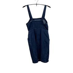 Universal Thread Over-all Dress Blue Dark Wash Denim Size 12 Cotton Blend
