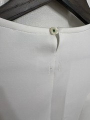 Hedge Kendall White Solid Midi Dress Athletic Crew Dress with Pockets Size M