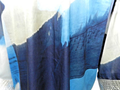 Soft Surroundings Small Medium S M Embroidered Satin Watercolor Duster Cover-Up