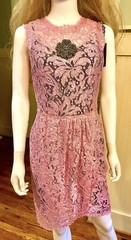 3k Dolce & Gabbana 2017 2024 Pink Black Lace 2 Dress Set LOT 38 40 2 4 6 S M Top