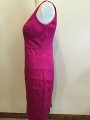 American Living sleeveless Dress, size 4, V-neck, 13&Prime; back zipper, crisscross