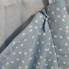 Superdown Revolve Mercy Polka Dot Mini Dress Women Medium Blue Ruffle Cutout New