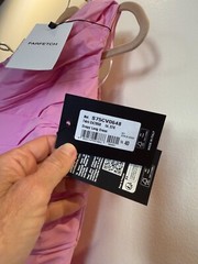 Beautiful DSQUARED2 long pink ruched off-shoulder dress, made in Italy.