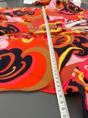 One Season Australia Bold Orange Print Cotton Maxi Dress Size XL