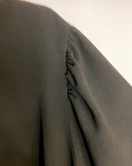 ASOS Design Black Stretch Polyester Crepe SS Dress 24 EC!