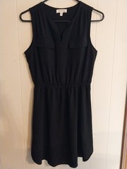 Monteau Los Angeles Sleeveless Black Dress Large