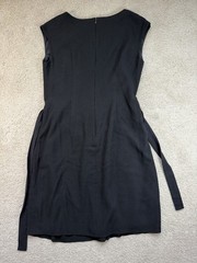 Hugo Boss Women&rsquo;s « Drapena » Black Belted Sleeveless Dress Size 10