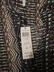 BCBGeneration Printed Long Sleeve Mini Dress Size M NWT MSRP $78.00