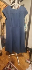 Ann Taylor NWT Deep Aquamarine A-Line & Cap Sleeves Dress 14