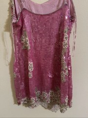 LoveShackFancy Meline Dress Raspberry Sparkle Size 10