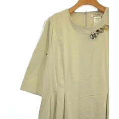S Max Mara Womens Gray A Line Midi Dress 44 L Cotton Blend Stretch Pockets