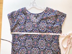 EUC JCrew S Cotton Tissue Tunic Top Dress Sheer Fabric Vneck Drawstring Waist