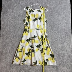 Cottagecore Sundress Size Medium Lemons Romantic Fit Flare Italian Summer Garden
