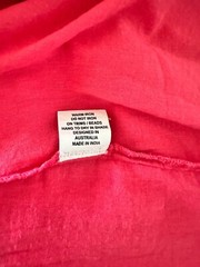 Lola Australia Women&rsquo;s Pink Smocked Back Waist V-Neck Dress Size M Pockets