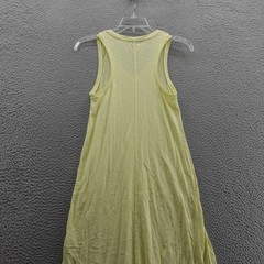 Z SUPPLY Sleeveless Midi Racerback Dress XS Yellow Women VNeck Cotton Knit
