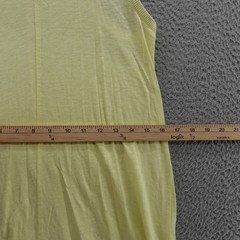 Z SUPPLY Sleeveless Midi Racerback Dress XS Yellow Women VNeck Cotton Knit