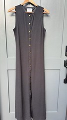 Callahan,Women&rsquo;s Sleeveless Black Maxi Lined Very Silky Dress. A-1