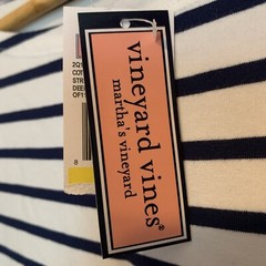 NeWT Vineyard Vines M Cotton Jersey Striped Deep Bay Navy&White Long Sleev Dres
