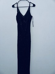 Vintage Gorgeous 90&rsquo;s Scala silk beaded gown size Xl