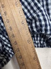 Old Navy Off the Shoulder Gingham Shift Dress size Medium Blue/White