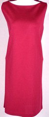 NWT ST JOHN Women&rsquo;s Knit Pink Cherry Sleeveless Dress Sz XL
