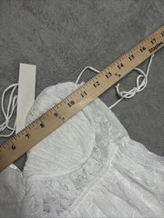NWT For Love and Lemons Lorena Maxi Dress White Lace Size Small