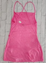 ZARA Jacquard Slip Dress • Pink Animal Print • Open Back • XS • y2k • Baddie •