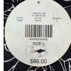 Valerie Stevens Dress Large Midi Black Floral Sleeveless Shift Cowl Neck Stretch