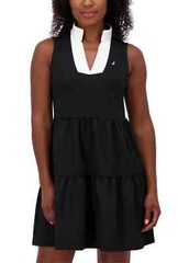 Nautica Jeans Women&rsquo;s Tiered Collar Sleeveless Mini Dress, Black, Size M