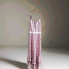 Japra Floral Lace Trim Strappy Maxi Dress V-Neck Rayon Size M MPN 32283