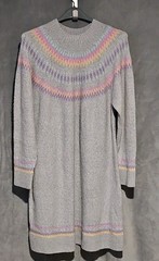 TORRID Mock Neck Sweater Dress Striped Gray Long Sleeve Women&rsquo;s Size 3 / 3X