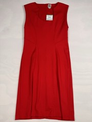 NWT Anne Klein Central Park West Stretch Knit Dress Red Women’s L MSRP $139