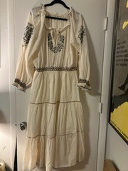 EMBROIDERED CHRISTY DAWN BOHO DRESS XL