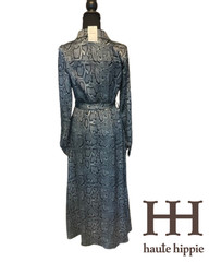 Haute Hippie Shirt Dress Size 4 NWT Snake Print Belted Button Front MSRP $428