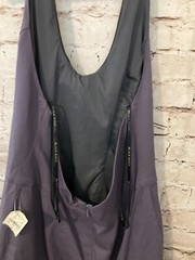 Black Halo Dress Womens 8 Halter Chain Link Fringe Deep Purple Zip Open Back