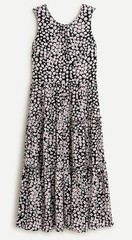 New J.Crew Women’s LT Pink Tiered Midi Dress. Poppy Garden Print (AP138) Vaca