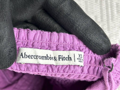 Abercrombie & Fitch Dress Womens Xs Purple Linen Cotton Midi