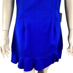 Superdown Revolve Mini Dress Size Large Shayla Cobalt Blue Ruffle NWT