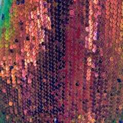 Current Mood Dolls Kill Sequin Halter Mini Dress Iridescent Purple Green XS