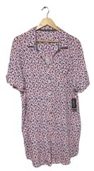 NEW Nautica Shirt Dress Womens 2X Pink Multicolor Geometric Cottagecore