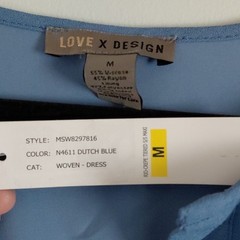 NWT Nordstrom Blue Tiered Modest Cottagecore Prairie Maxi Dress Short Sleeve
