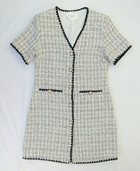 Medium POMANDER PLACE Lightweight &lsquo;French-Designer&rsquo; Preppy TWEED Josephine Dress