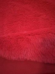 Women’s Velvet Body Suit with Fluffy Matching Red Skirt Size XL