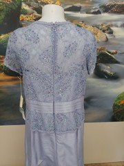 Cachet Peri Size16 Sequin Lacetop /Pleated Gemed Band Ballgown