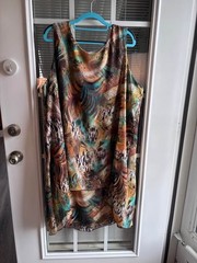 CATO WOMAN Plus Size Animal Print Shift Dress size 22W