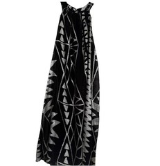 Mini Halter Swing Dress Size S Black Gold Sparkle Glam Event Party Cocktail LBD