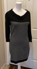 WHBM Stretch Medium Weight Sweater Dress 3/4 Sleeve 16” P2P 32” Length Small